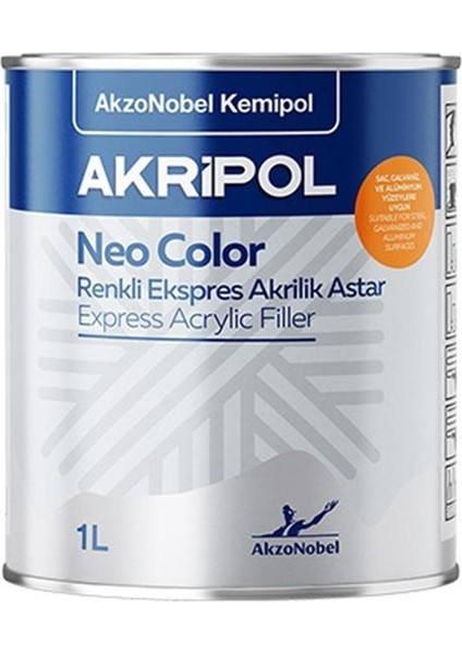 Neo Akrilik Renkli Astar Kremit Kırmızı 1/1