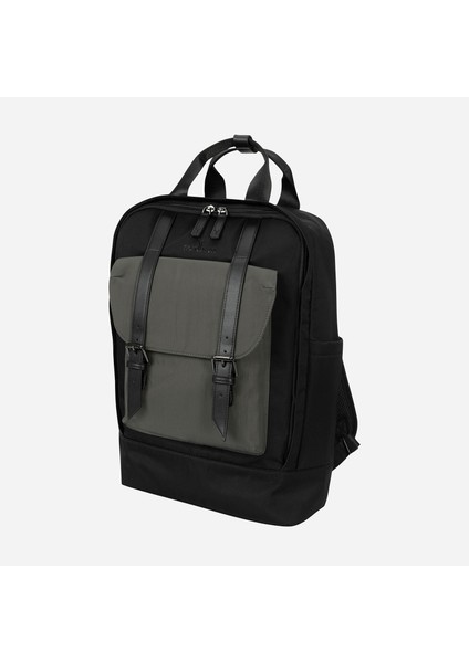 Solna Unisex Okul Bacpack Dolgulu Laptop Bölmeli Deri Kemer Su Geçirmez Sırt Çantası