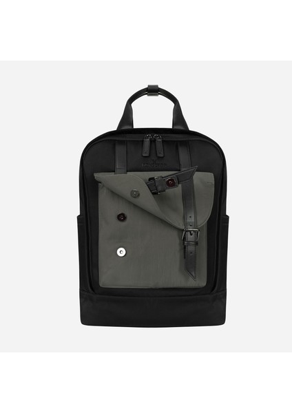 Solna Unisex Okul Bacpack Dolgulu Laptop Bölmeli Deri Kemer Su Geçirmez Sırt Çantası