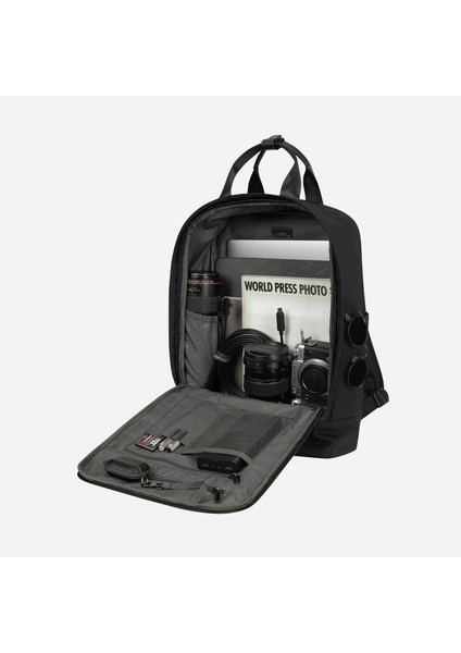 Solna Unisex Okul Bacpack Dolgulu Laptop Bölmeli Deri Kemer Su Geçirmez Sırt Çantası