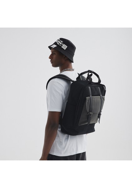 Solna Unisex Okul Bacpack Dolgulu Laptop Bölmeli Deri Kemer Su Geçirmez Sırt Çantası