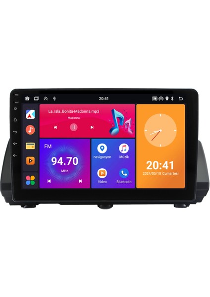 Dacia Sandero (2021-2024) Android 14 Multimedya - 2 GB Ram - 32 GB Hafıza - Carplay CRV4455XP SANDERO