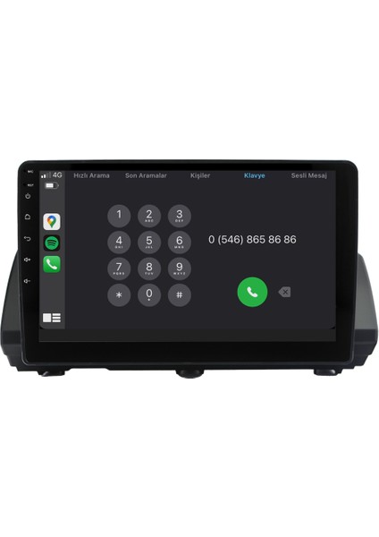 Dacia Sandero (2021-2024) Android 14 Multimedya - 2 GB Ram - 32 GB Hafıza - Carplay CRV4455XP SANDERO