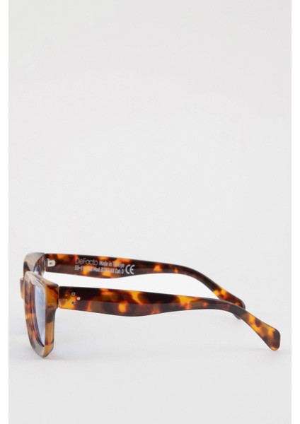 Kadın Leopar Desenli Dikdörtgen Güneş Gözlüğü D2921AXNS indirimleri