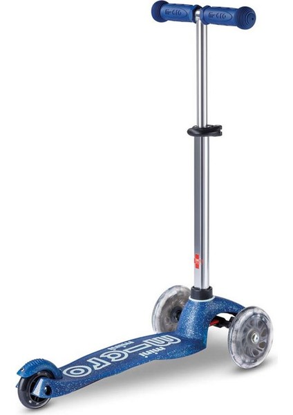 Mini Micro 3 Tekerlekli Scooter Deluxe Galaxy Glitter LED Navy