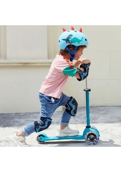 Mini Micro 3 Tekerlekli Scooter Deluxe Galaxy Glitter LED Navy