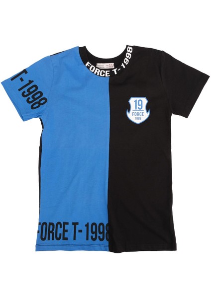 Erkek Çocuk Baskılı Armalı T-Shirt