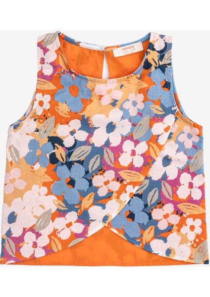 Carla Çiçek Desenli Kız Çocuk Bluz