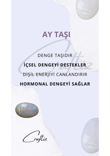 Ay Taşı Doğaltaş Bileklik