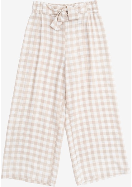 Diyohen Bej Ekoseli Kız Çocuk Pantolon indirimleri