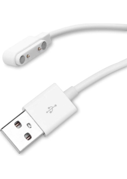 Usb 2 Pin Pogo Kablo Akıllı Saat Manyetik Sabitleyici Şarj Kablosu Gt88 Gt68 Kw08 Kw18 Kw88 Kw98 fırsatları