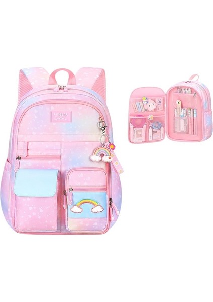 Ilkokul Öğrencilerinin Okul Çantaları, Sevimli ve Hafif Okul Çantaları, Geniş Kapasiteli Sırt Çantaları (Yurt Dışından)