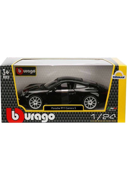 1:24 Porsche 911 Carrera S Model Araba - Siyah