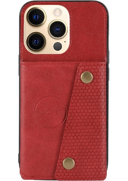 Iphone 13 Mini Darbeye Koruyucu Kickstand Buit Için Cüzdan Kılıf (Yurt Dışından)