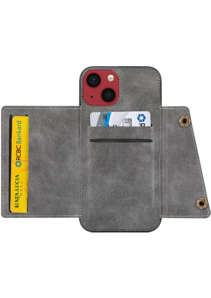 Iphone 14 Için Cüzdan Durumda Max Kart Tutucu Kickstand Darbeye Koruyucu (Yurt Dışından)