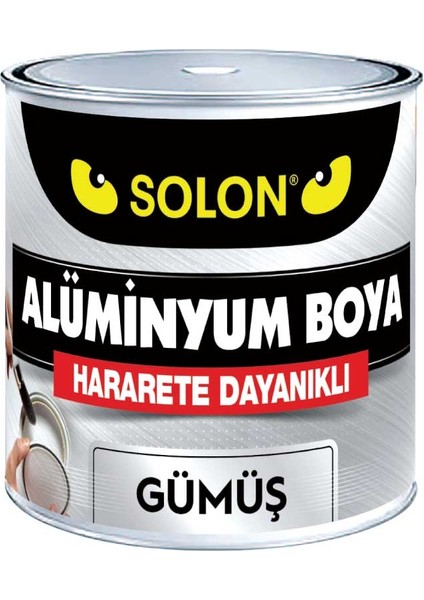 2 Adet Alüminyum Yaldız Boya Gümüş 125 Ml. 2'li Paket