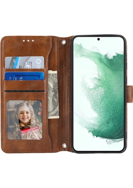 Samsung Galaxy S23 Artı Kickstand Kart Tutucu Pu Deri Için Flip Case (Yurt Dışından) indirimleri