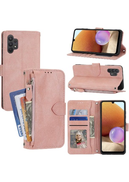 Samsung Galaxy A32 4g Pu Deri Manyetik Kapatma Kickstand Için Flip Case (Yurt Dışından)
