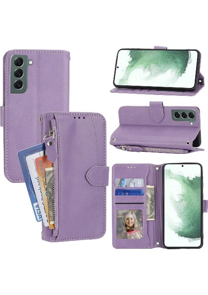 Samsung Galaxy S23 Artı Kickstand Kart Tutucu Pu Deri Için Flip Case (Yurt Dışından)