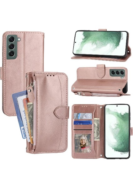 Samsung Galaxy S22 Artı 5g Için Flip Case Manyetik Kapatma Kart Tutucu Anti (Yurt Dışından)