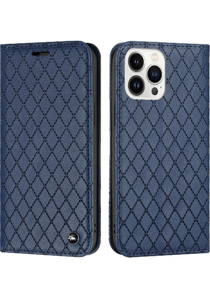 IPhone 14 Için Kılıf Pro Cüzdan Manyetik Kabuk Flip Kart Yuvaları Tutucu (Yurt Dışından)