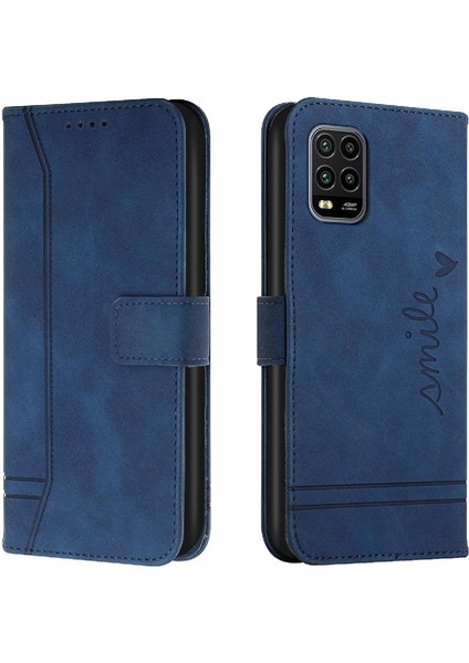 Telefon Kılıfı Için Xiaomi 10 Lite El Kayışı Kart Yuvaları Kapak Pu Deri Flip (Yurt Dışından)
