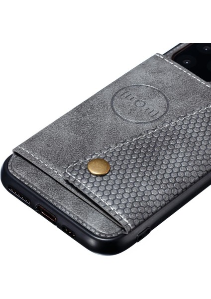 Iphone 12 Için Cüzdan Durumda Pro Max Kart Tutucu Buit Demir Kickstand Durumda (Yurt Dışından)