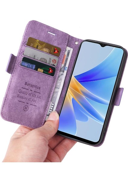 Oppo A17 4g Kart Yuvaları Için Kılıf Tpu Deri Manyetik Cüzdan Kapak Çevirin (Yurt Dışından) indirimleri