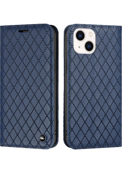 IPhone 15 Için Kılıf Artı Manyetik Kabuk Çevirme Iş Cüzdan Kart Yuvaları (Yurt Dışından)