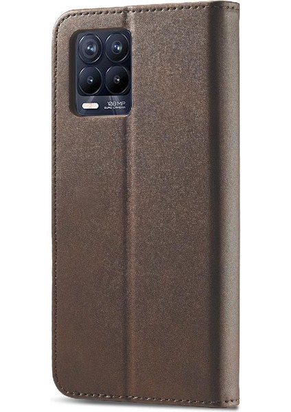 Realme 8i Kart Yuvaları Cüzdan Buzağı Doku Için Kılıf Yatay Çevir Deri (Yurt Dışından) indirimleri