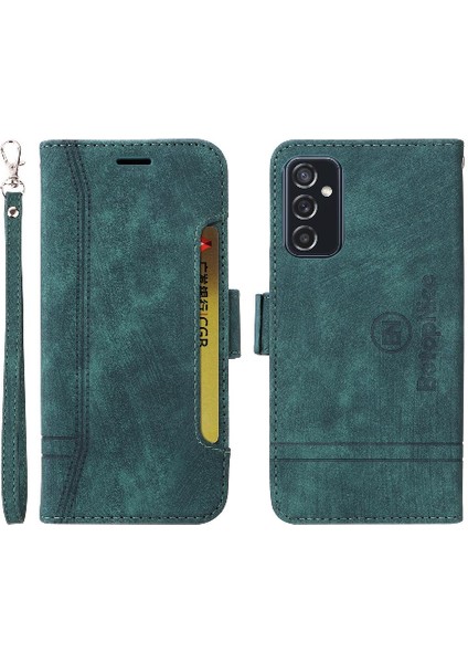 Samsung Galaxy M52 5g Kart Yuvaları Için Kılıf Cüzdan Kapak Çevirin Tpu Deri (Yurt Dışından)