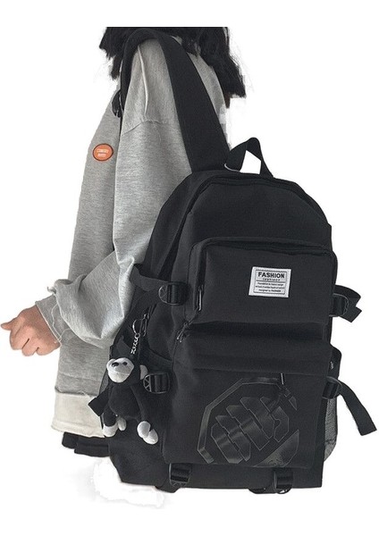 Yimei Okul Çantası Kız Ortaokul Lise Öğrencisi Okul Çantası Seyahat Spor Sırt Çantası Büyük Kapasiteli Sırt Çantası (Yurt Dışından)