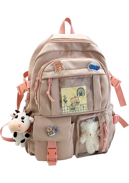 Shopfocus Ortaokul Öğrencileri Bookbag Sevimli Omuz Çantası Kolye (Yurt Dışından)