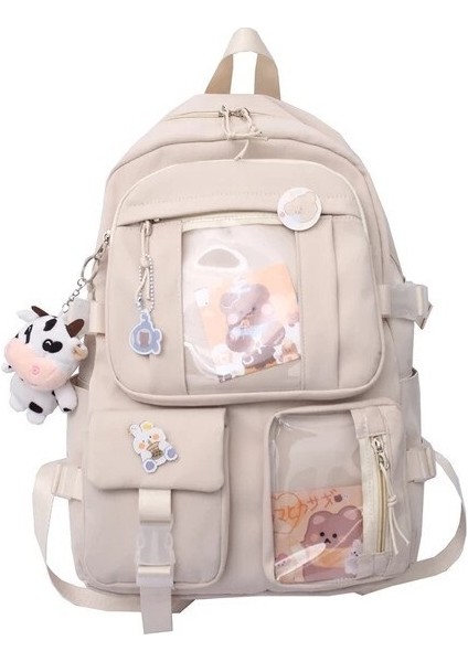 Shopfocus Ortaokul Öğrencileri Bookbag Sevimli Omuz Çantası Kolye (Yurt Dışından)