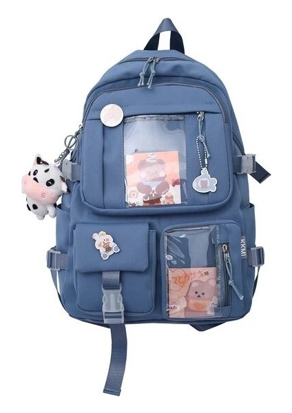 Shopfocus Ortaokul Öğrencileri Bookbag Sevimli Omuz Çantası Kolye (Yurt Dışından)