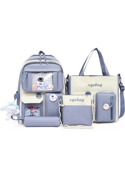 Letaotao Kore Versiyonu Dört Parçalı Öğrenci Sırt Çantası (Yurt Dışından)