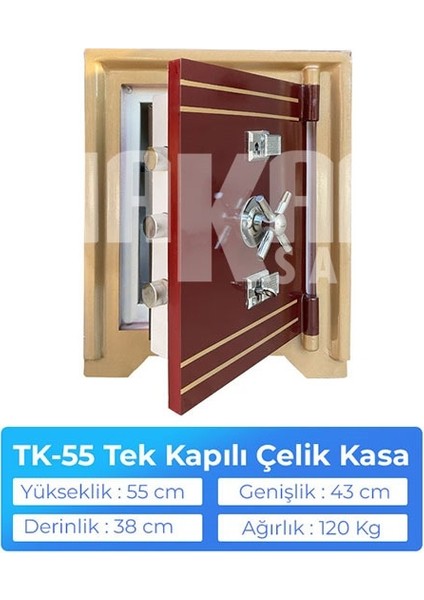 Hakan Kasa Tk-55 Tek Kapılı Çelik Para Kasası