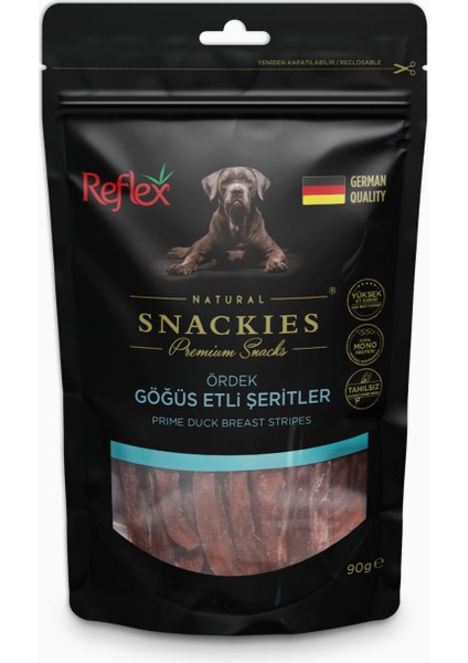 Snackies Ördek Gögüs Etli Şeritler 90 gr