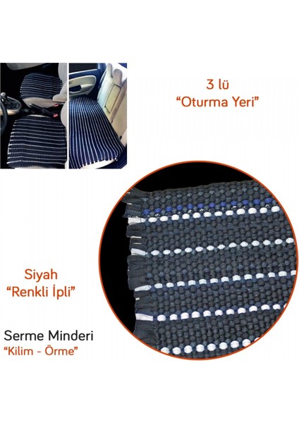 Serme Minder (Kilim) 3 Lü Set (Oturma Kısmı) Üniversal BR4818022