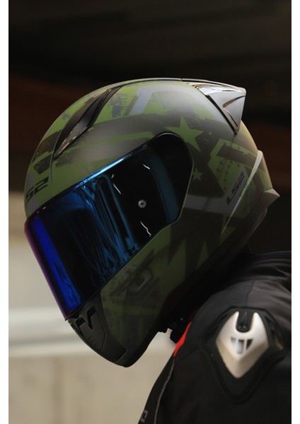 Rapıd 2 Thunder Bırds Mat Yeşil-Siyah-Gri Kask modelleri