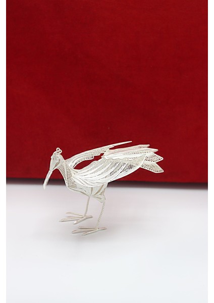 Pelikan Model 925 Ayar Gümüş Telkari Biblo Aksesuar 201023081