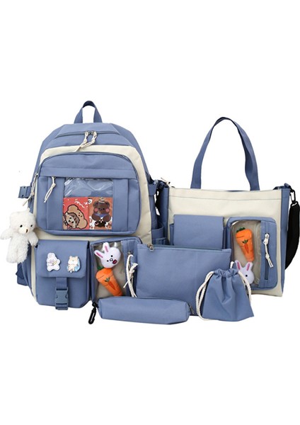 Lrsmile Tavşan Detaylı Çanta Seti - Mor (Yurt Dışından)