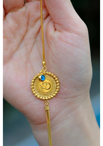 Altın Çeyrekli Ezme Bileklik indirimleri