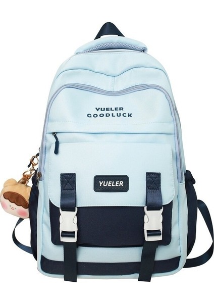 Love Home Orta Okul Öğrencisi Okul Çantası 2023 Yeni Büyük Kapasiteli Basit Moda Üniversite Öğrencisi Sırt Çantası Açık Eğlence Seyahat Sırt Çantası (Yurt Dışından)