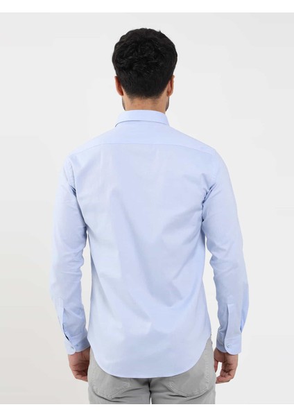 Mavi Erkek Slim Fit Düz Brent Düğmeli Yaka Uzun Kol Gömlek - 104329 indirimleri