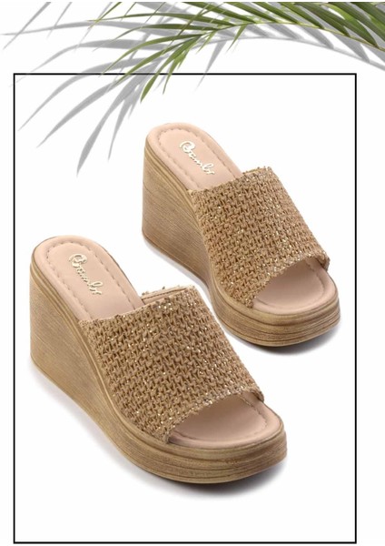 Vizon Hasır Kadın Terlik K04823005328