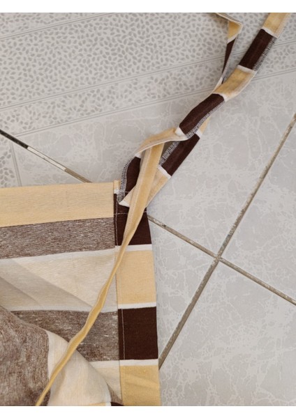 Balkon Perdesi Kahve/krem modelleri