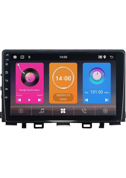 Kia Rio (2017-2024) Android 14 Multimedya Carplay 10 Inch 8 GB Ram / 128 GB Hafıza CRV-4317XAA