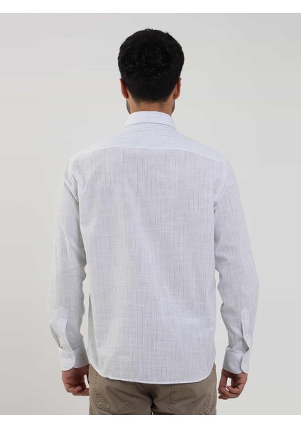 Yeşil Erkek Regular Fit Çizgili Brent Düğmeli Yaka Uzun Kol Gömlek - 104774 indirimleri