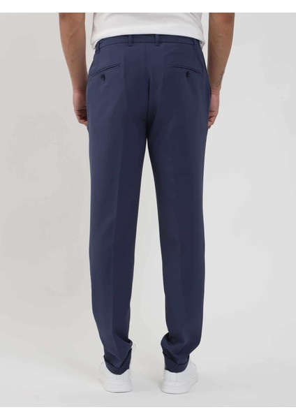Lacivert Erkek Slim Fit Düz Jogger Pantolon - 104523 fırsatları